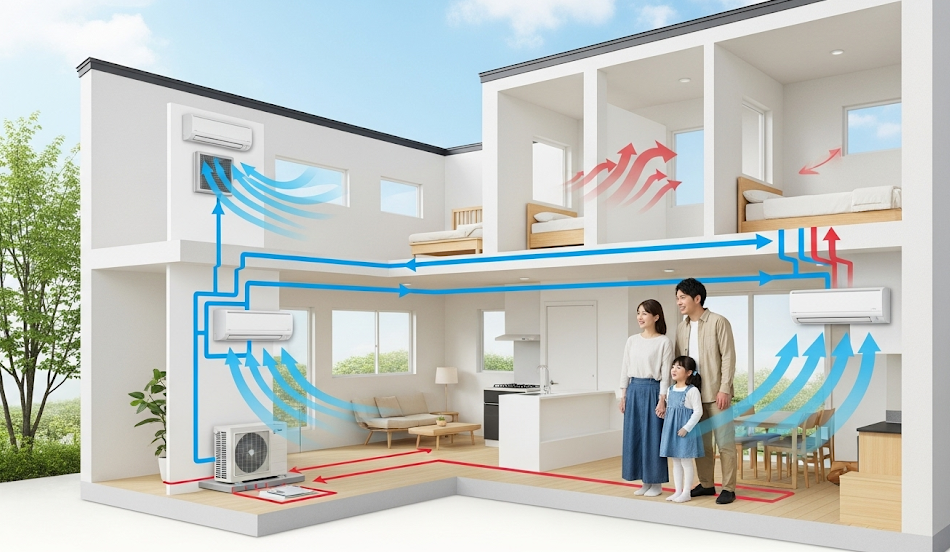 土屋ホームの全館空調の評判は？電気代や後悔しない選び方